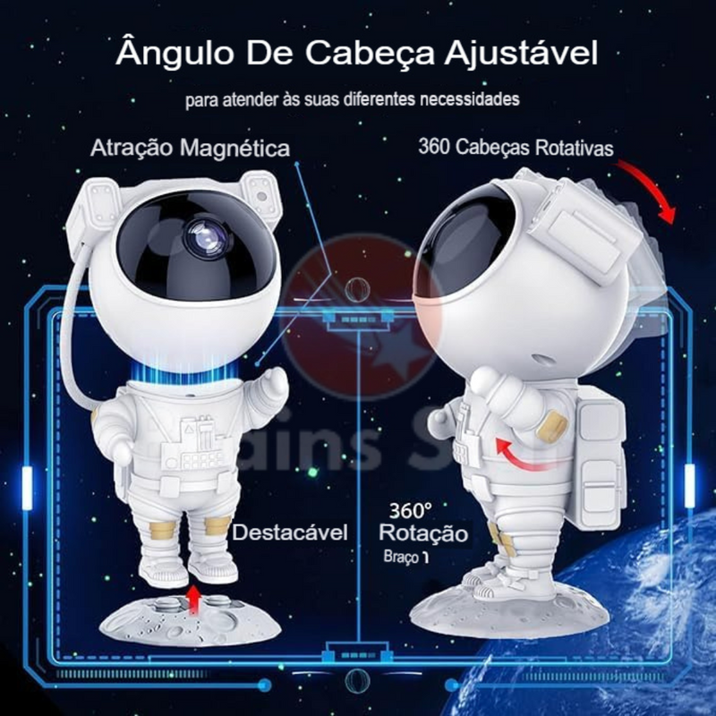 Astronauta Cósmico Projetor LED