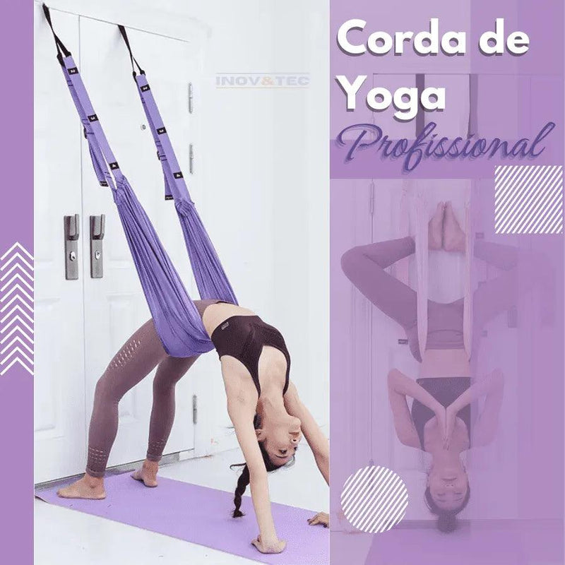 Corda de Yoga Profissional ZenFLEX Para Alivio de Dores Nas Costas e Alongamento - Último dia com 50% Off - Ponto Exato 