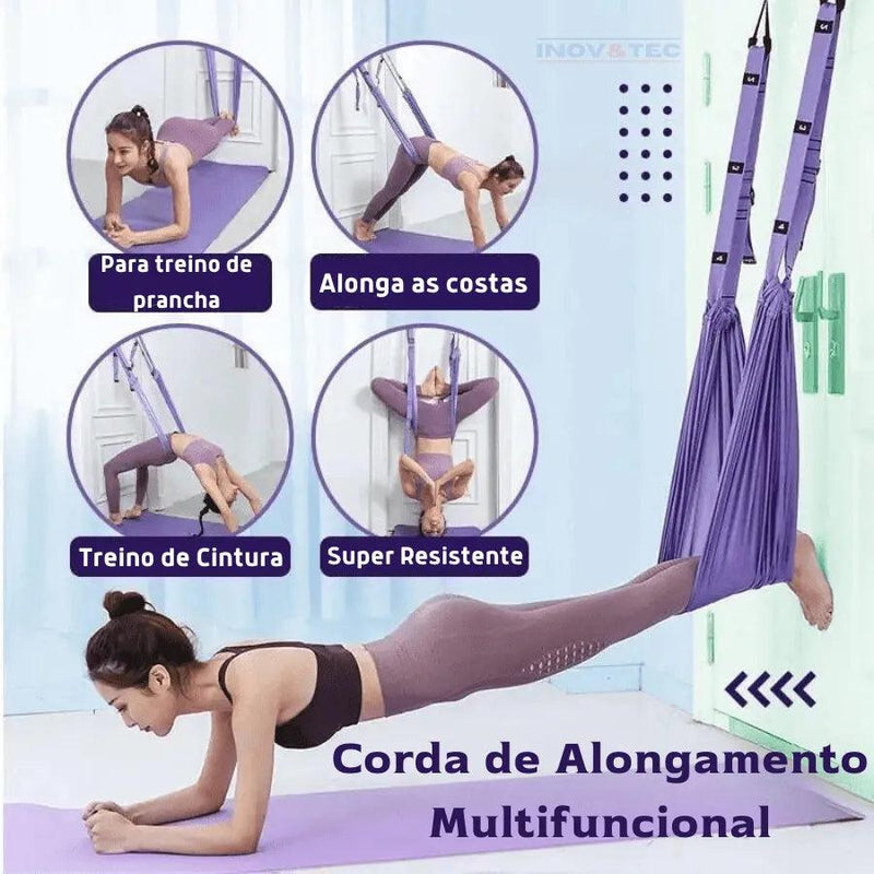 Corda de Yoga Profissional ZenFLEX Para Alivio de Dores Nas Costas e Alongamento - Último dia com 50% Off - Ponto Exato 