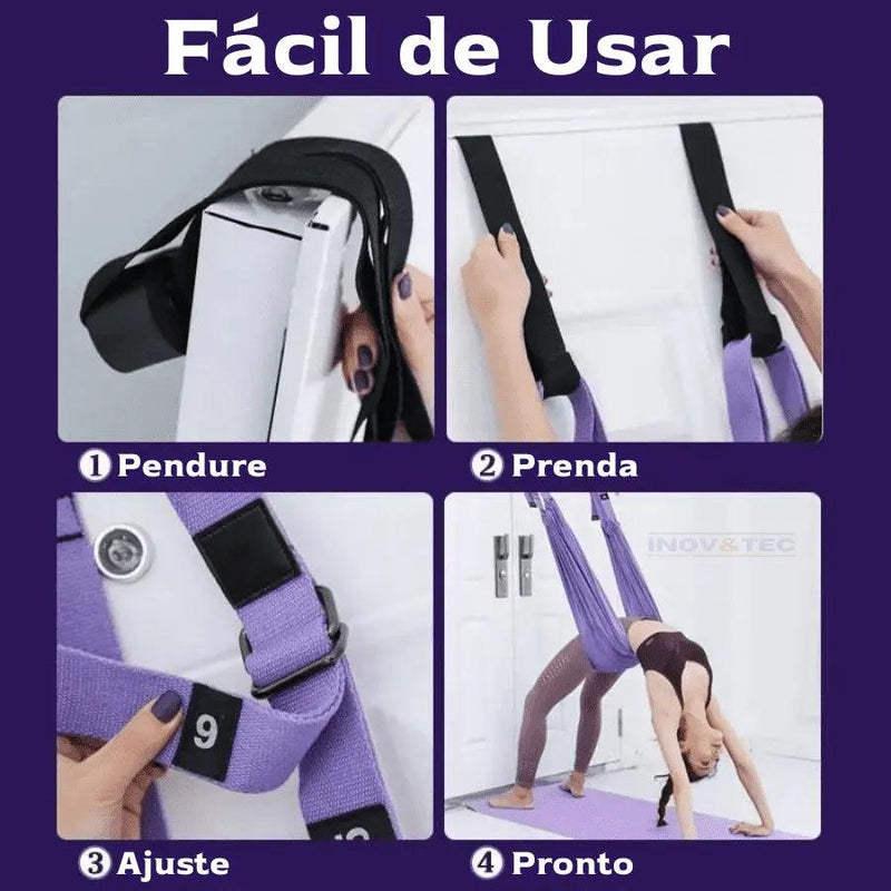 Corda de Yoga Profissional ZenFLEX Para Alivio de Dores Nas Costas e Alongamento - Último dia com 50% Off - Ponto Exato 