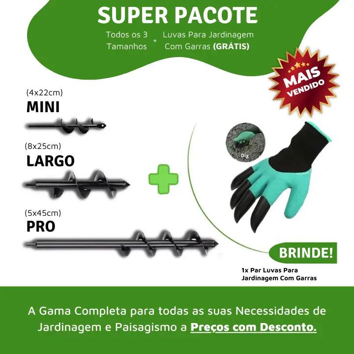 Broca Espiral Garden Auger© - Prepare o Terreno Perfeito Para Suas Plantas Florescerem em Tempo Recorde - Ponto Exato 