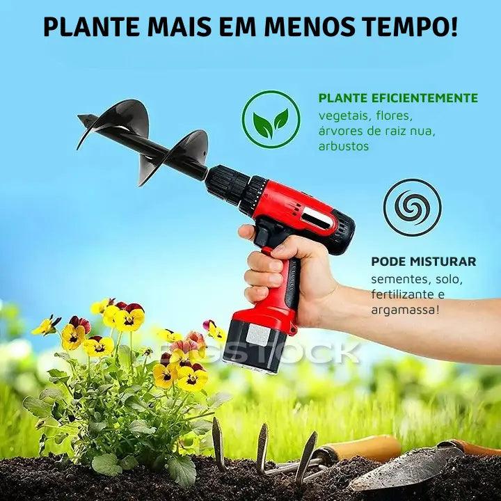 Broca Espiral Garden Auger© - Prepare o Terreno Perfeito Para Suas Plantas Florescerem em Tempo Recorde - Ponto Exato 