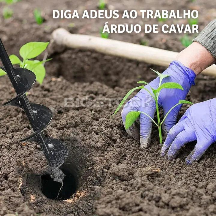 Broca Espiral Garden Auger© - Prepare o Terreno Perfeito Para Suas Plantas Florescerem em Tempo Recorde - Ponto Exato 