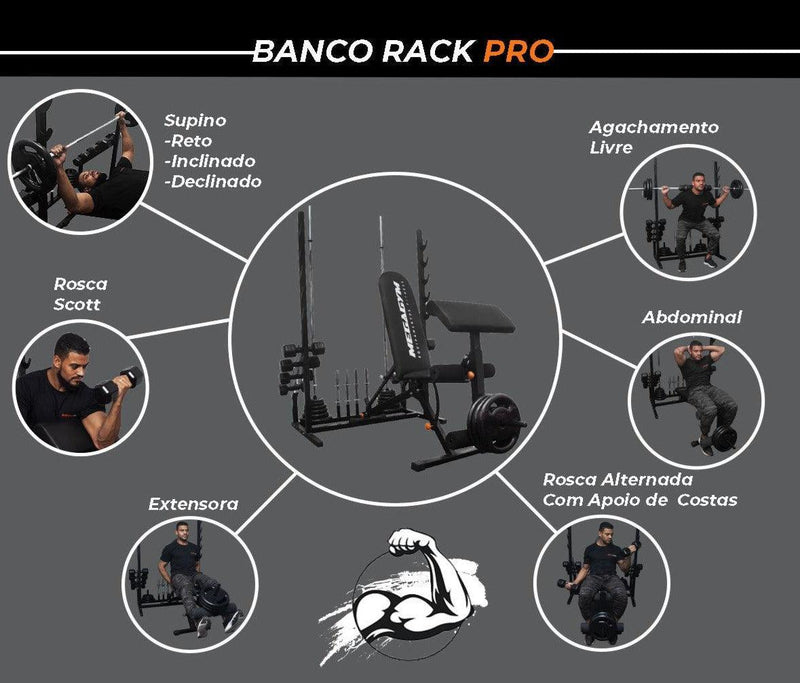 Banco 10x1 Posições Com Rack Pro - Ponto Exato 