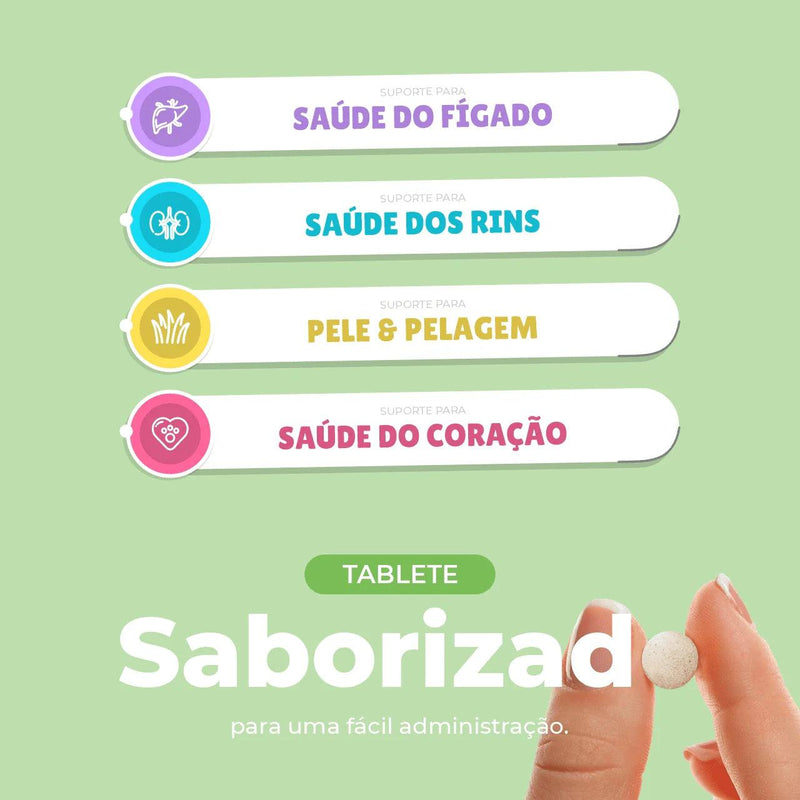 Liver and Kidney - Suporte para Figado e Rins - Para Cães - 60 Tabletes Saborizados - Ponto Exato 