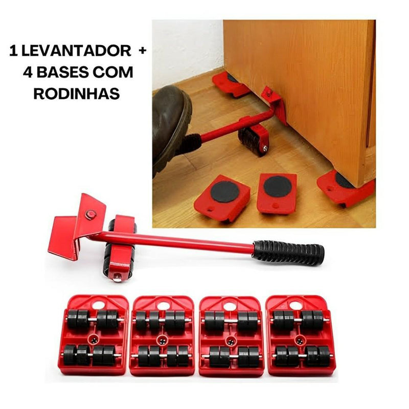 Movedor e Levantador para Móveis Kit 5Pçs - Ponto Exato 