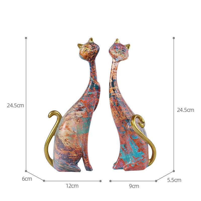 Ornamento Gatos em Cores - OFERTA LEVE 2 PAGUE 1 - Ponto Exato 