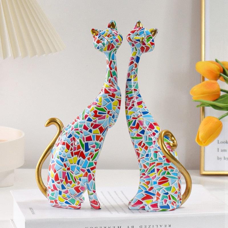 Ornamento Gatos em Cores - OFERTA LEVE 2 PAGUE 1 - Ponto Exato 