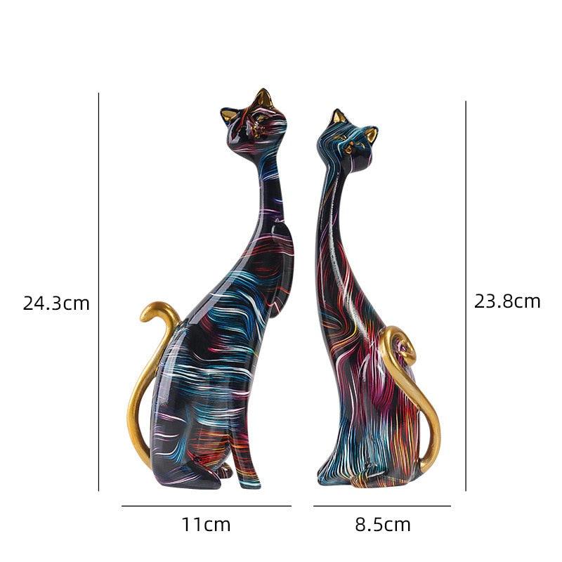 Ornamento Gatos em Cores - OFERTA LEVE 2 PAGUE 1 - Ponto Exato 