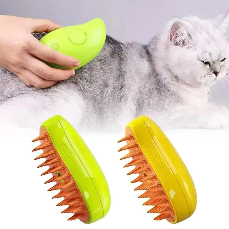 Escova a Vapor Multifuncional Recarregável - para Cães e Gatos - Ponto Exato 