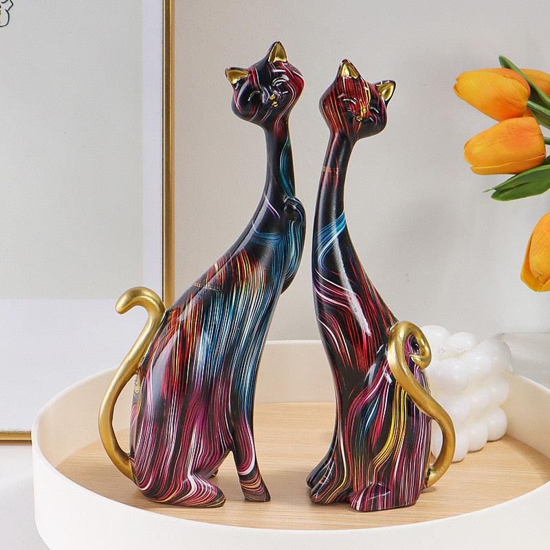 Ornamento Gatos em Cores - OFERTA LEVE 2 PAGUE 1 - Ponto Exato 